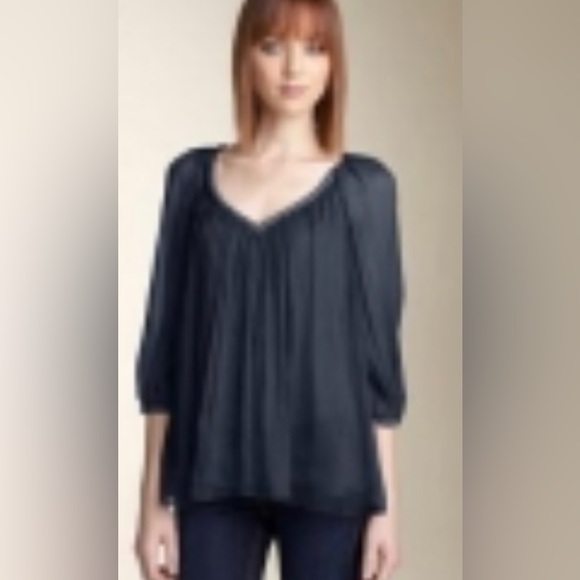 DVF ‘Fenobe’ silk chiffon blouse in black - Picture 11 of 11